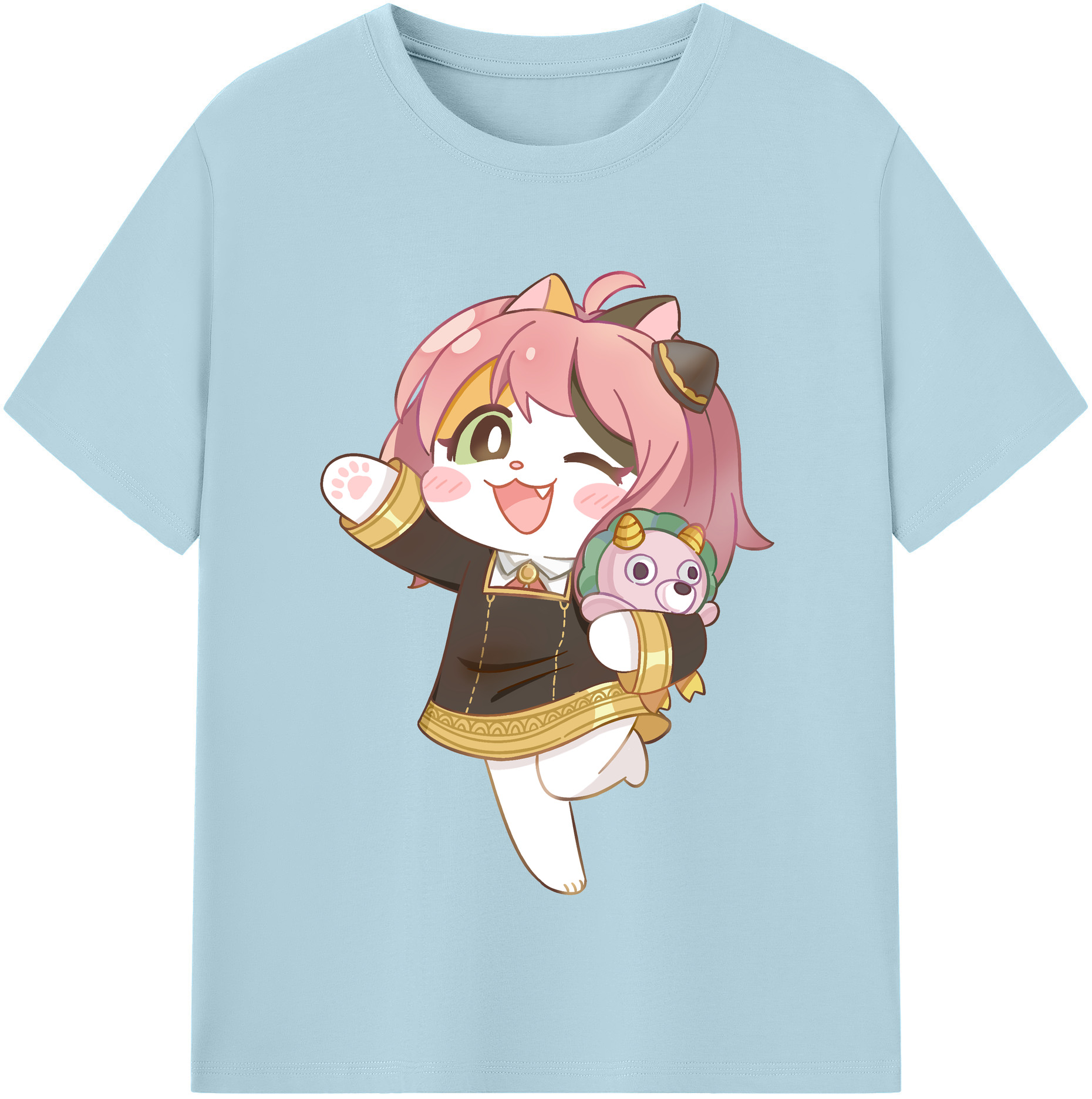 （画像用） SPY×FAMILY间谍家家酒 綿100％半袖Tシャツ（フロントプリント）